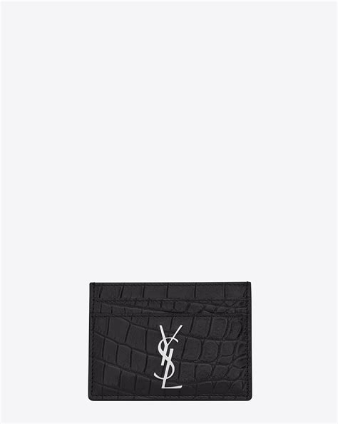 ysl credit card|YSL crocodile card holder.